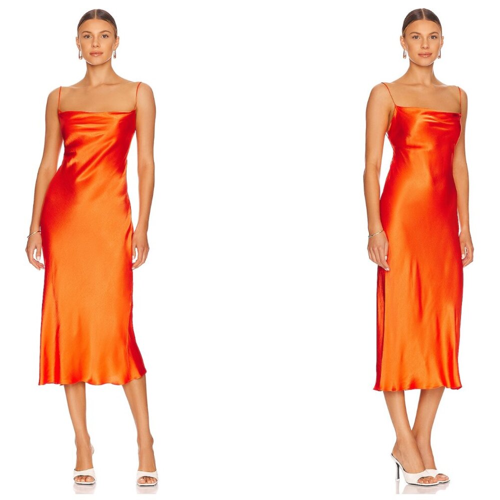 Bec + Bridge Orange Maxi Tie Dress